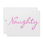 Naughty Pink invitations