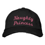 Naughty Princess embroidered hats