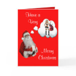 Naughty Santa - Christmas Cards