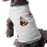 Naughty Santa Christmas Elf Dog Shirt pet clothing