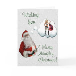 Naughty Santa Naugty Christmas cards