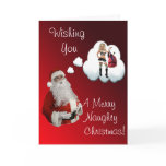 Naughty Santa Naugty Christmas cards