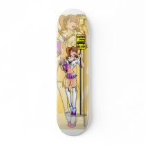 Naughty Schoolgirl Skateboard