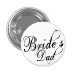 Naughy Grunge Script - Bride's Dad Black Pins