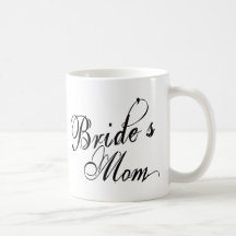 Naughy Grunge Script - Bride's Mum Black Mug