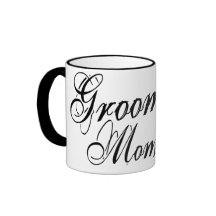 Naughy Grunge Script - Groom's Mum Black Mug