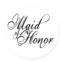 Naughy Grunge Script - Maid Of Honour Black