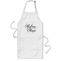 Naughy Grunge Script - Matron Of Honour Black Apron