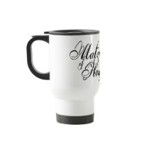 Naughy Grunge Script - Matron Of Honour Black Mug