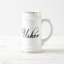 Naughy Grunge Script - Usher Black Coffee Mugs