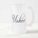 Naughy Grunge Script - Usher Black Coffee Mugs