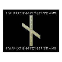 Nauthiz Rune gold Postcards