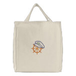 Nautical 4 Motif embroidered bags
