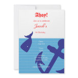 Nautical "Ahoy" Birthday Invitation