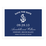 NAUTICAL ANCHOR | SAVE THE DATE POST CARD