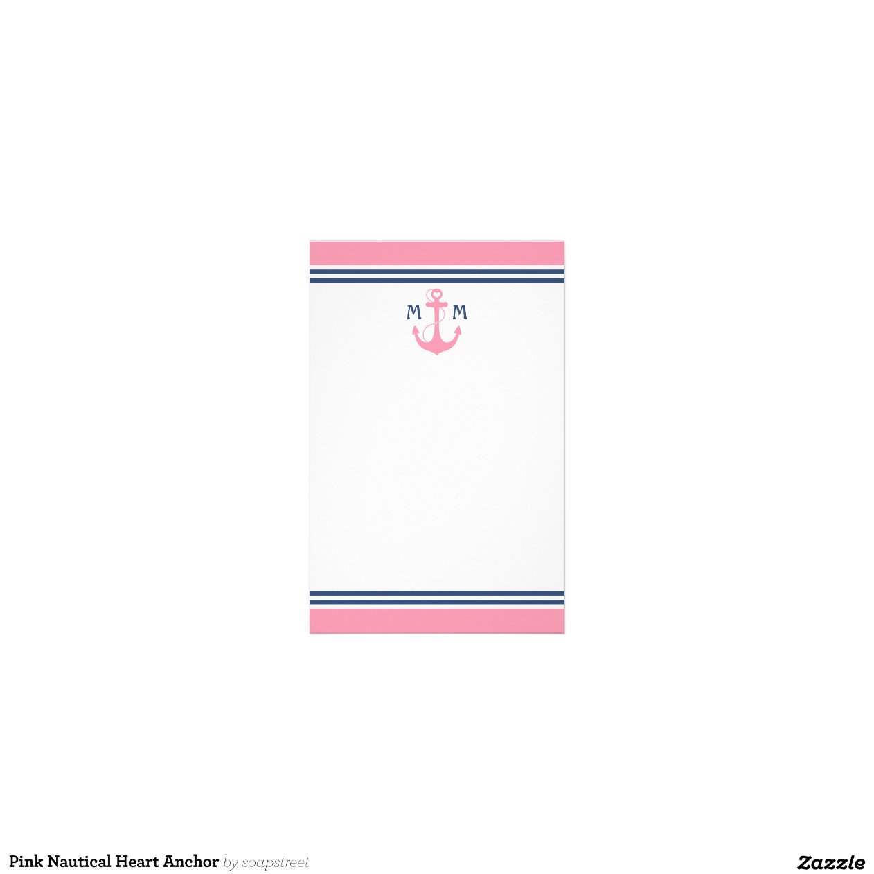 Nautical Anchor Stationery Paper | Zazzle