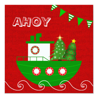 Nautical Christmas Cards, Photo Card Templates ...