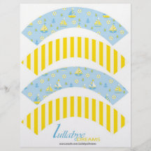 Nautical Cupcake Wrappers Flyer Design