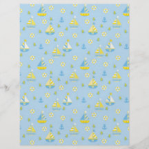 Nautical Dual-sided Scrapbook Paper Full Color Flyer