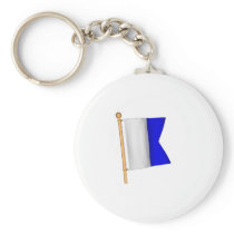 Nautical Flag 'A' Keychain