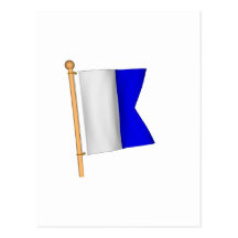 Nautical Flag 'A' Post Card