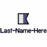 Nautical Flag "A" Shirt - Personalise Two Places embroidered shirts