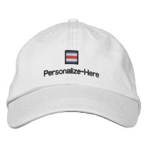 Nautical Flag "C" Personalised Boater's Hat