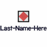 Nautical Flag "F" Shirt - Personalise Two Places embroidered shirts