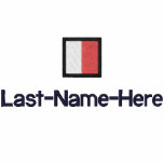 Nautical Flag "H" Shirt - Personalise Two Places embroidered shirts