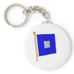 Nautical Flag 'P' keychains