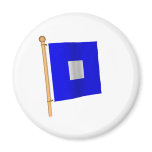 Nautical Flag 'P' magnets