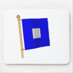Nautical Flag 'P' mousepads