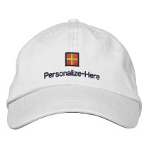 Nautical Flag "R" Personalised Boater's Hat