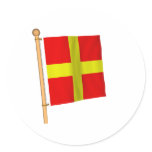 Nautical Flag 'R' stickers