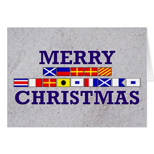 Nautical Flag - Sandy Christmas Card