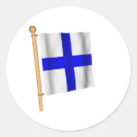 Nautical Flag 'X' Round Stickers