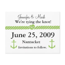 Nautical Knot Save the Date Postcards