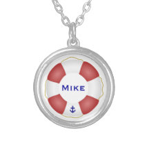 Nautical Life preserver Necklace