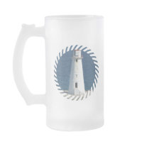 Nautical Lighthouse Frosted Beer Mug