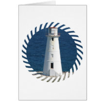 Nautical Lighthouse Greeting Card