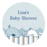 Nautical Little Whale Envelope Seals Stickers