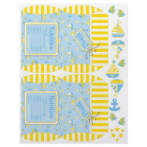Nautical Mini Puff Box Template