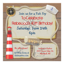 Nautical Sailor Party Invitation