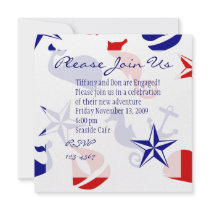 Nautical Scatter Personalized Announcement