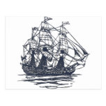 Nautical Ship Post Card