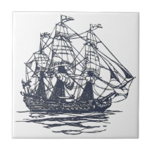 Nautical Ship Tile