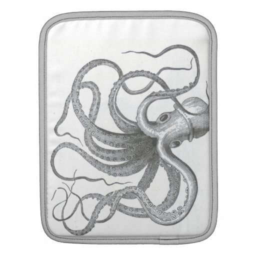 Nautical steampunk octopus iPad / iPad 2 sleeve iPad Sleeve