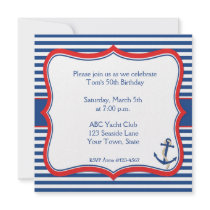 Nautical Stripes Invitation