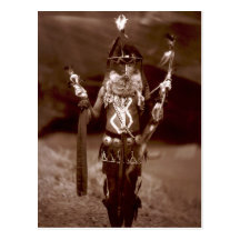 Navajo man in ceremonial dress postcards