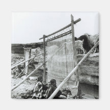 Navajo weavers, c.1914 fridge magnets